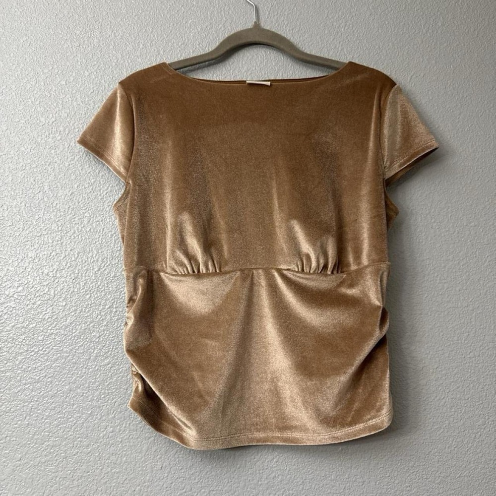 A New Day Women's Velour Ruched Top